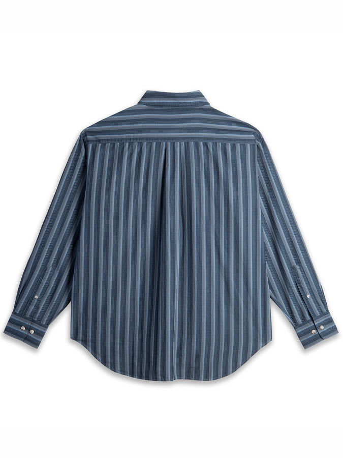 Polar Skate Co. Ben L/S Buttondown Shirt Holiday 2026 | BLUE STRIPE