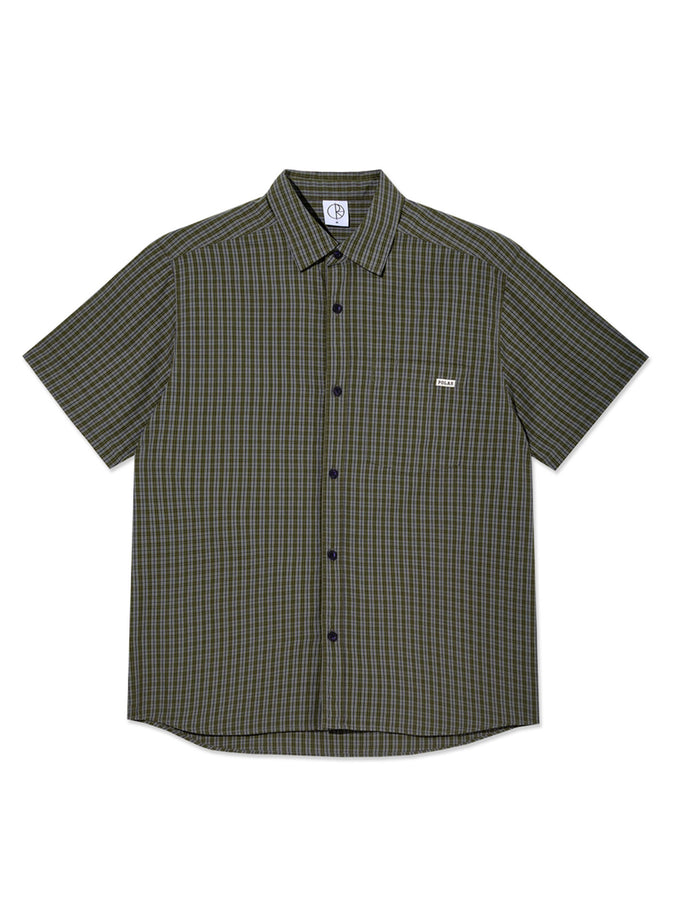 Polar Mitchell Short Sleeve Buttondown Shirt Fall 2026 | BLACK/GREEN