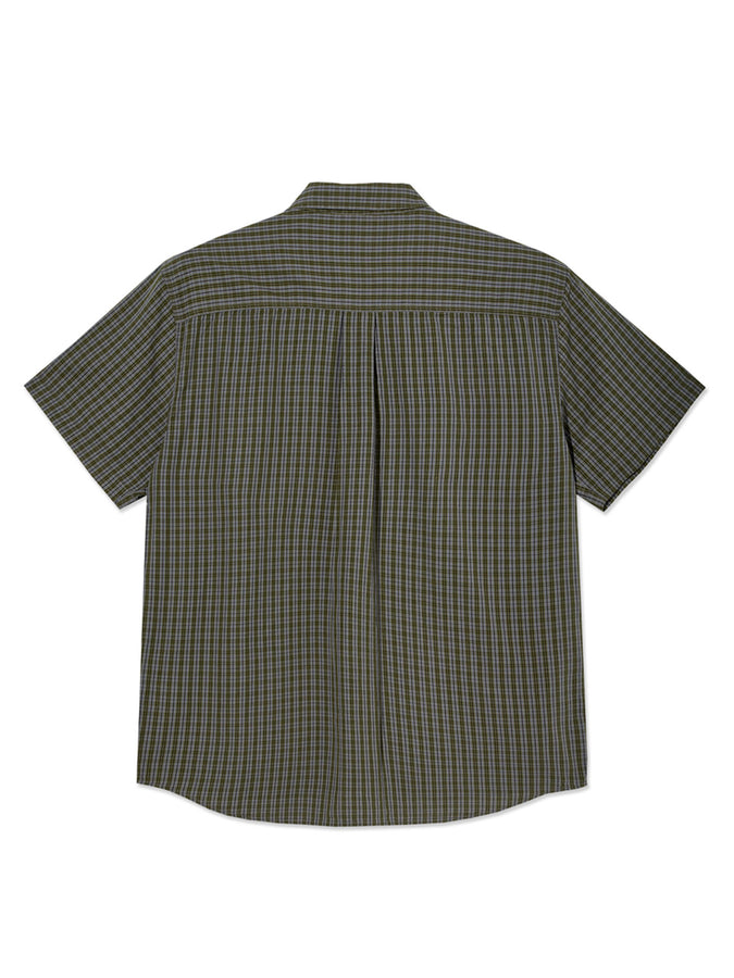 Polar Mitchell Short Sleeve Buttondown Shirt Fall 2026 | BLACK/GREEN