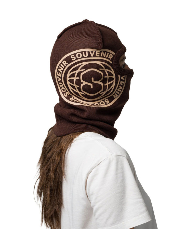 Souvenir Printed Burglar Balaclava | CHOCOLATE