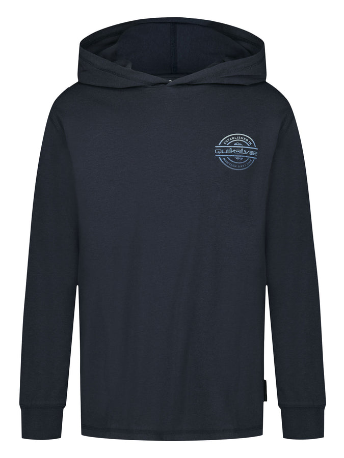 Quiksilver Mirrored Hooded Long Sleeve T-Shirt Fall 2026 | TOTAL ECLIPSE (400)