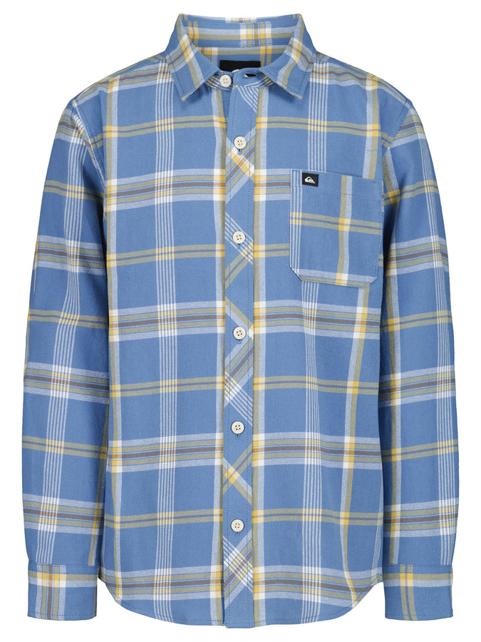 Quiksilver Brooks Plaid Flannel Buttondown Shirt Fall 2026 | QUIET HARBOR (420)
