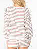 Roxy Surfing Moonlight Stripe Crewneck Sweatshirt Fall 2026