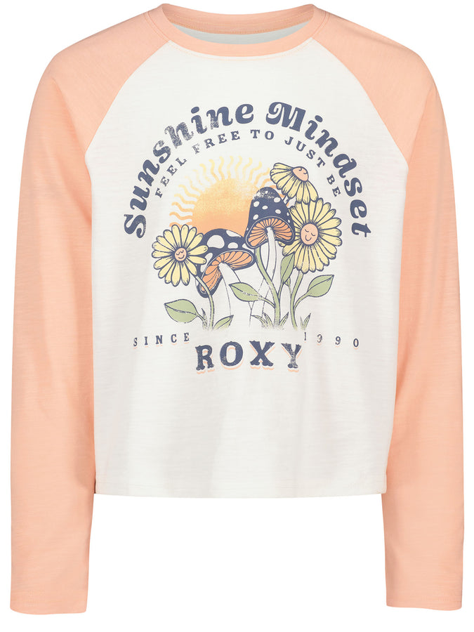 Roxy Sunshine Mindset Long Sleeve T-Shirt Fall 2026 | CORAL PINK HEATHER (905)