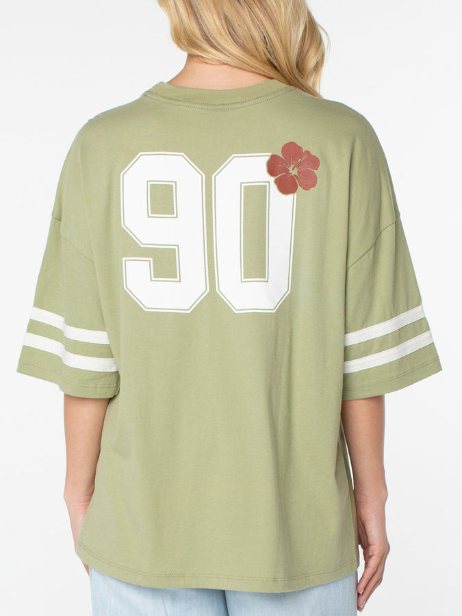 Roxy Game Day T-Shirt Fall 2026 | OIL GREEN CLASSIC UNI (GLD)