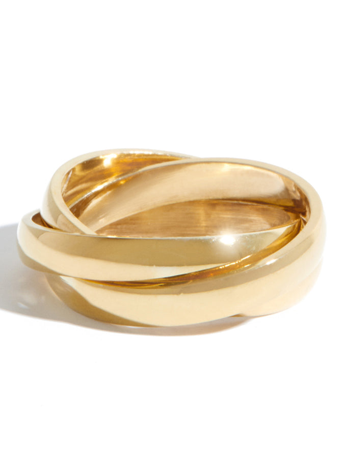 Treasure Box Trio Ring In Gold | OR