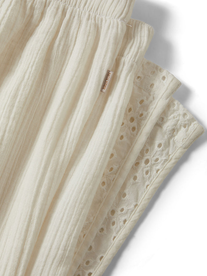 Brixton Seaside Eyelet Wide Pants Spring 2026 | OFF WHITE