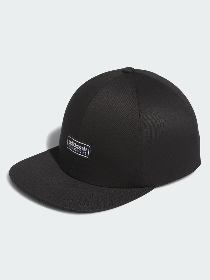 Adidas Skate Lowkey 6 Panel Black Strapback Hat | BLACK