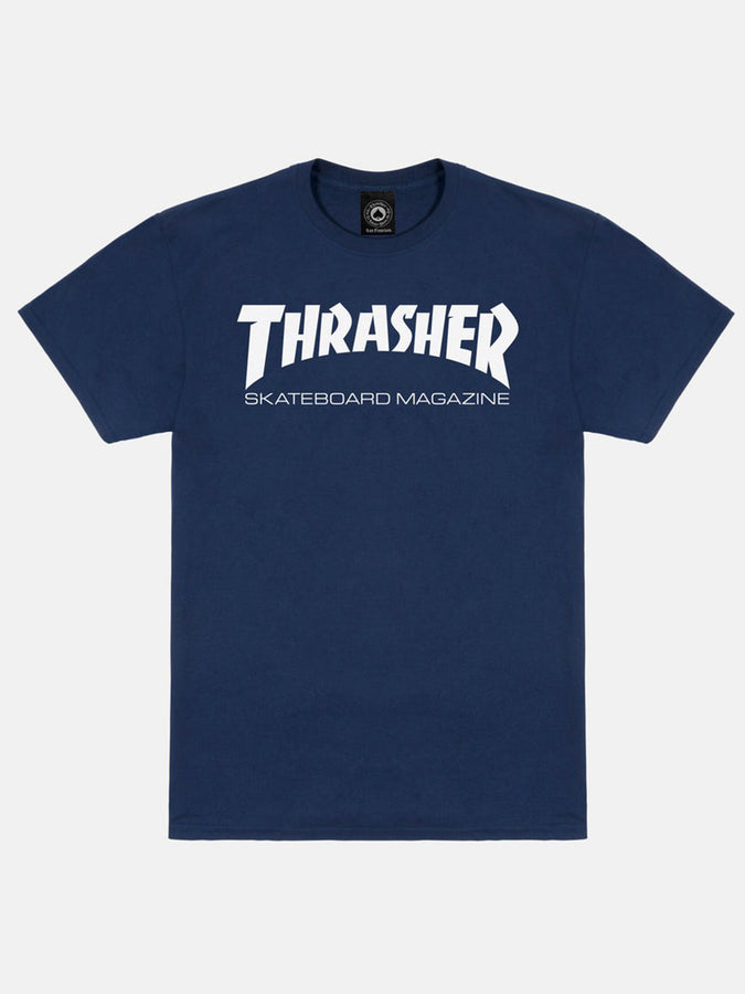 Thrasher Skate Mag T-Shirt | NAVY/WHITE
