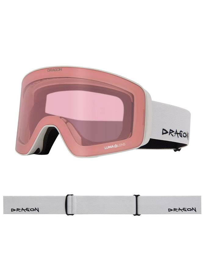 Dragon Slain MAG Cylindrical Off Wht/LL Rose Gold Ion Goggle | OFF WHITE/LL ROSE GOLD ION