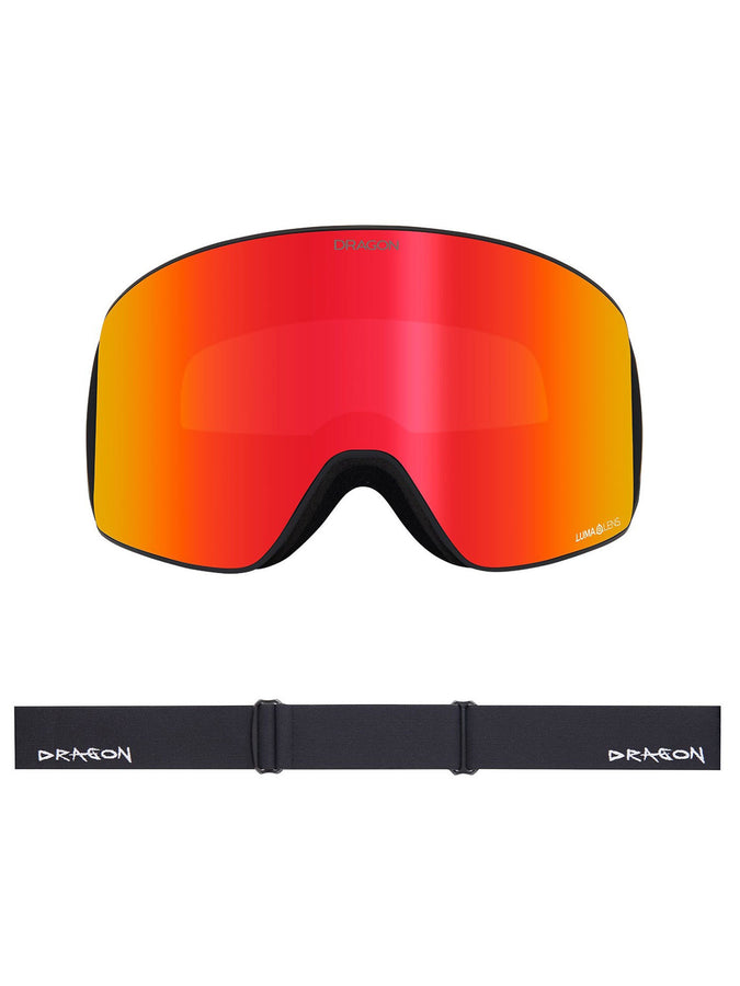 Dragon Slain MAG Cylindrical Sable/LL Red Ion + Lens Goggle | SABLE/LL RED ION