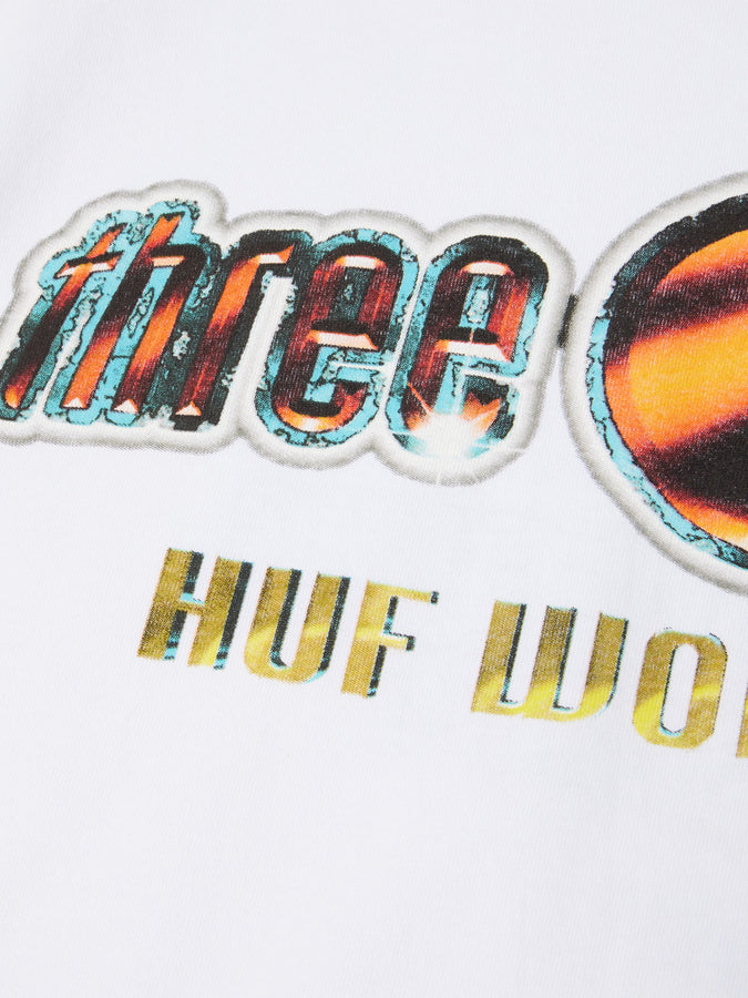 Huf x Three 6 Mafia Smoke Clears T-Shirt Holiday 2026 | WHITE