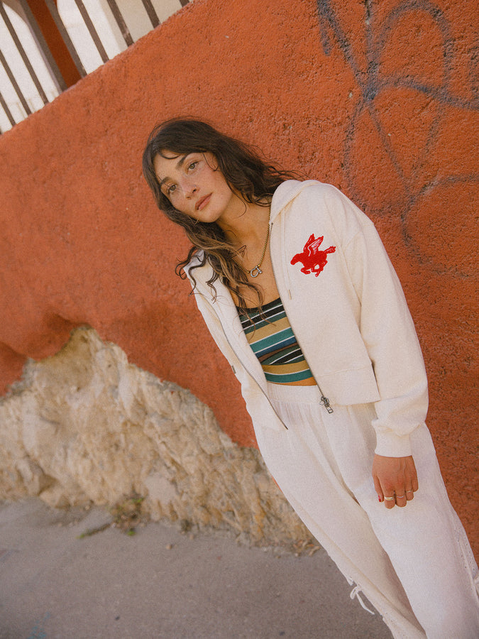 Brixton Pegasus Zip Hoodie Spring 2026 | WHITECAP