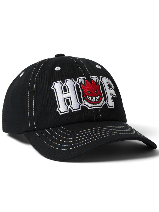 Huf x Spitfire Union Snapback Hat | BLACK