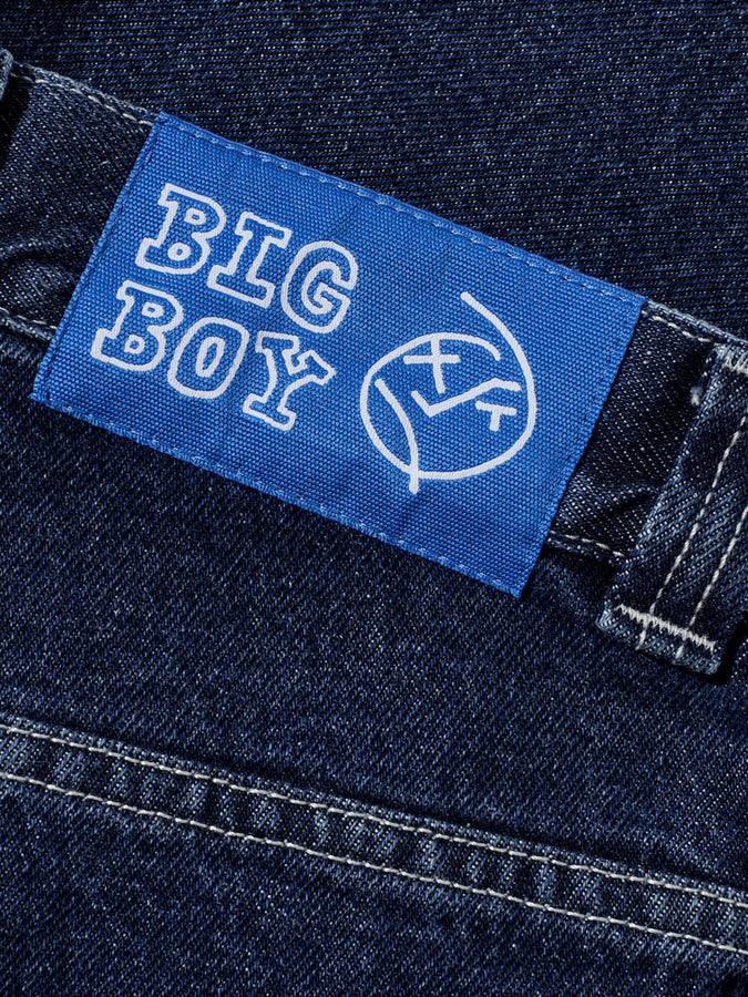 Polar Big Boy Shorts Fall 2026 | DARK BLUE/WHITE STITCHING