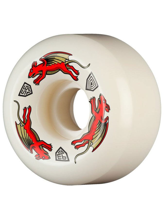 Powell Dragon Formula Nano Rat AV4 93A Red Skateboard Wheels | NATURAL