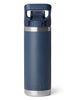 Yeti Rambler Flip Chug Cap 18oz Navy Bottle