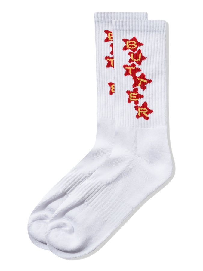 Butter Goods Stars Socks | WHITE