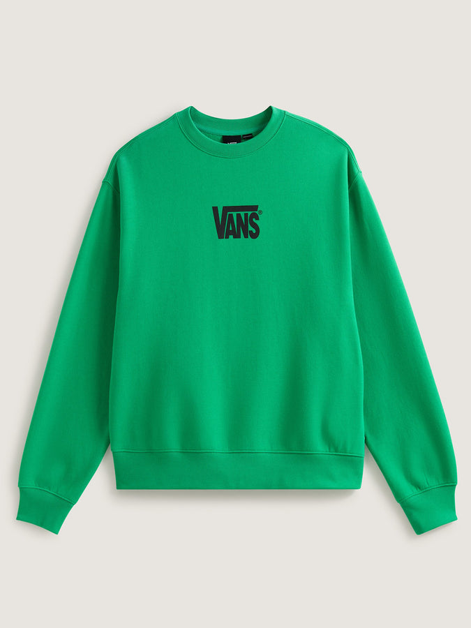 Vans Stretch Logo Crewneck Sweatshirt Spring 2026 | VIVID VERDANT (FLX)