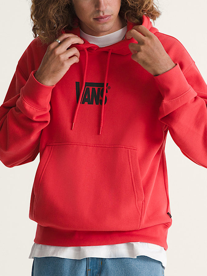 Vans Stretch Logo Hoodie Spring 2026 | CRIMSON HAZE (FO9)