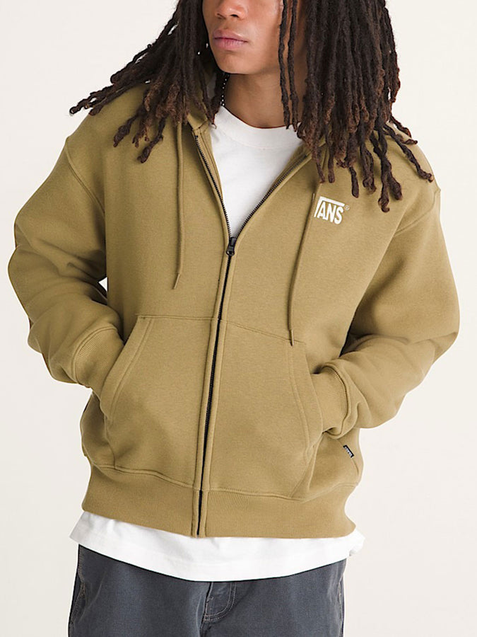 Vans Zip Stretch Logo Hoodie Fall 2026 | OLIVE BROWN (OVB)