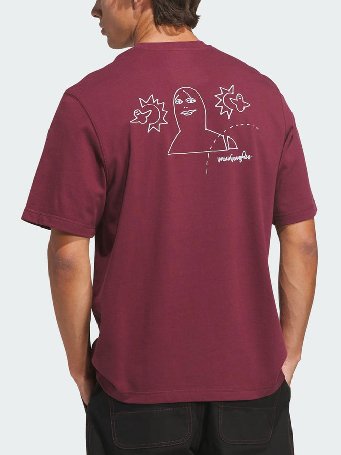 Adidas Skate Gonz NA Shadow Red/Halo Silver T-Shirt Fall 2026 | SHADOW RED/HALO SILVER