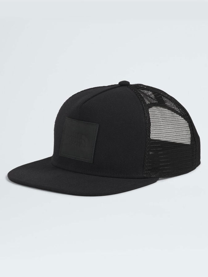 The North Face Half Dome Trucker Hat | TNF BLACK/LEATHER PATCH (BTO)