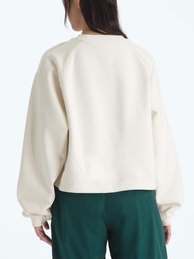 TNF Red Box Crewneck Sweatshirt | WHITE DUNE (QLI)