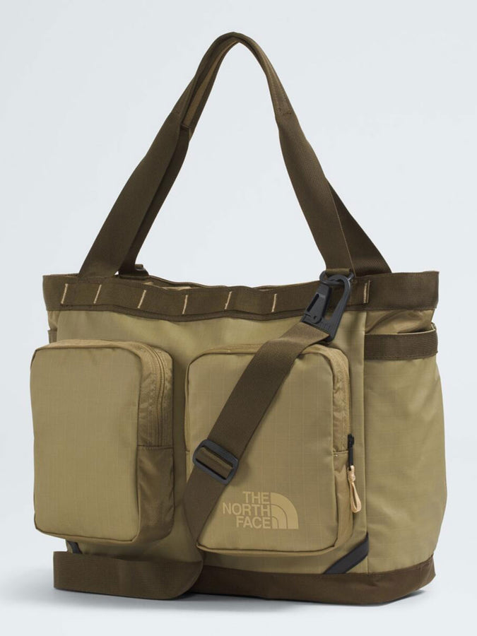 The North Face Base Camp Voyager Tote Bag Spring 2026 | CEDAR/SYCAMORE/KHAKI STN (MXO)