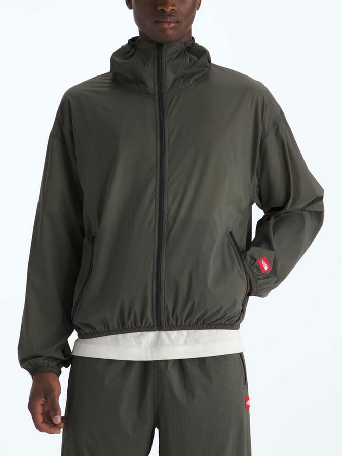 TNF Red Box Packable Hooded Wind Jacket Spring 2026 | NEW TAUPE GREEN (21L)