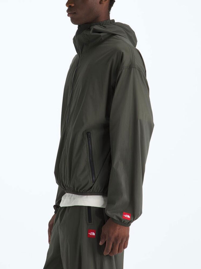 TNF Red Box Packable Hooded Wind Jacket Spring 2026 | NEW TAUPE GREEN (21L)