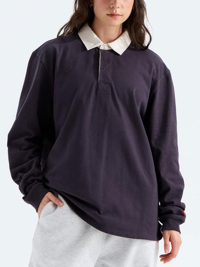 The North Face Red Box Rugby Long Sleeve Polo Fall 2026 | OBSIDIAN (0SA)