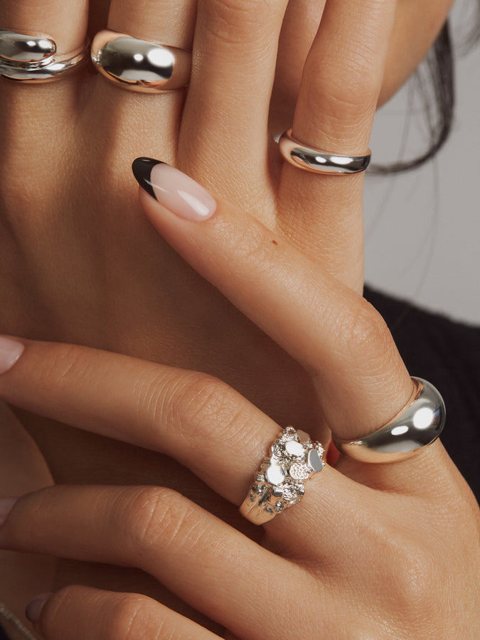 Treasure Box Basic Dome Ring In Silver | EMPIRE