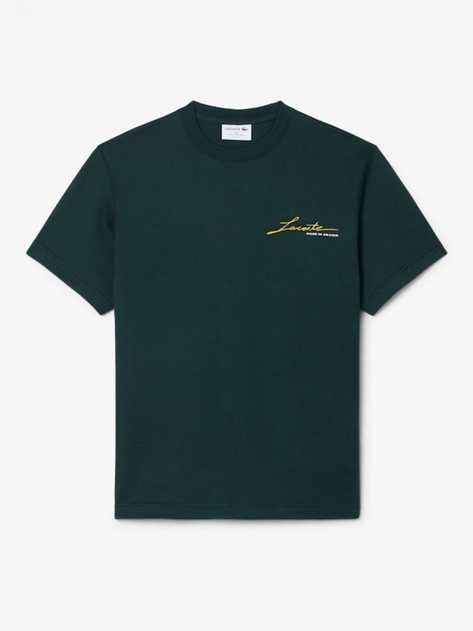 Lacoste French Made Signature Embroidery T-Shirt Fall 2026 | GREEN (YZP)