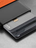 The James Brand The Lowe Black/Fire Wallet
