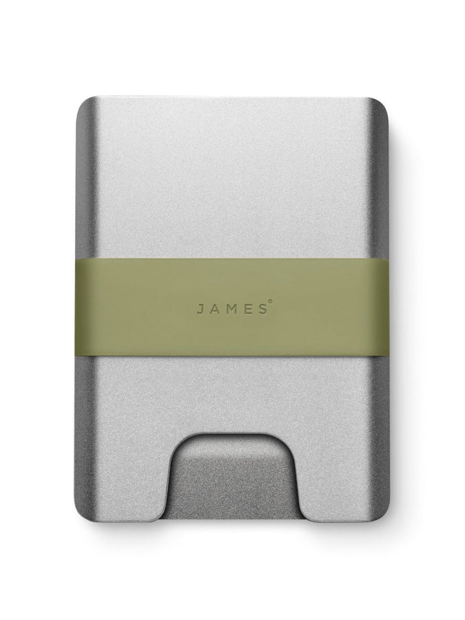 The James Brand The Lowe Silver/Grove Wallet | SILVER/GROVE