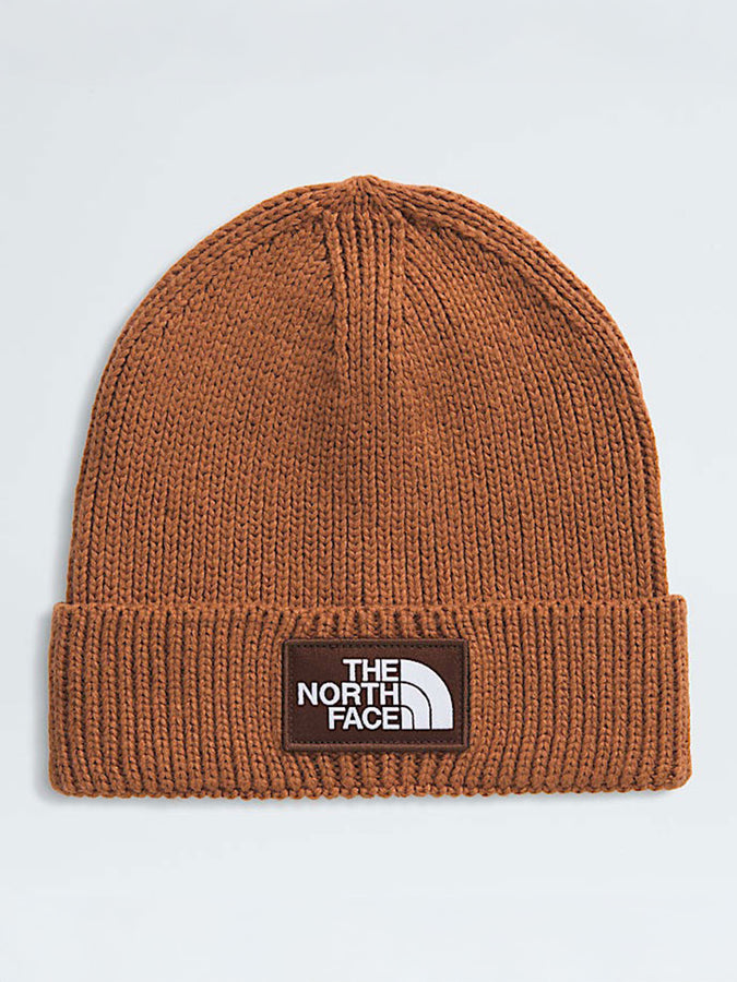 The North Face Logo Box Cuffed Beanie | BURNT UMBER/DARK OAK (FE5)