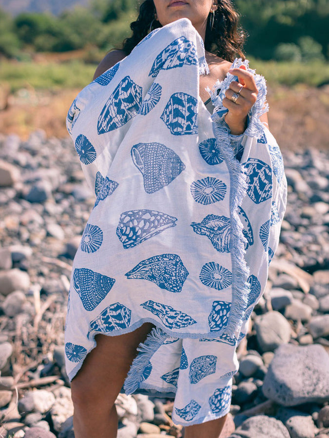 Slowtide Treasures Driftweave Turkish Towel | SALT WATER