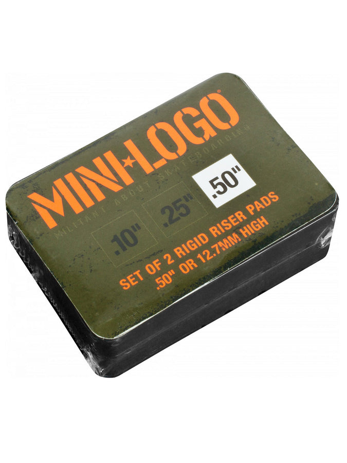 Mini Logo Rigid 0.5'' Risers | BLACK