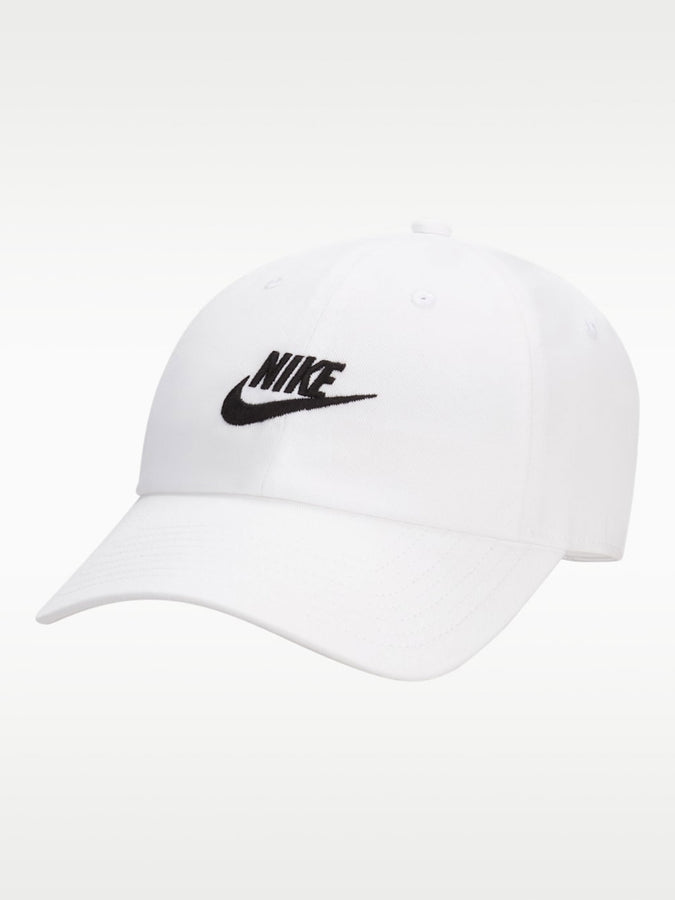 Nike Golf Club Unstructured Futura Wash Strapback Hat | WHITE/BLACK (100)