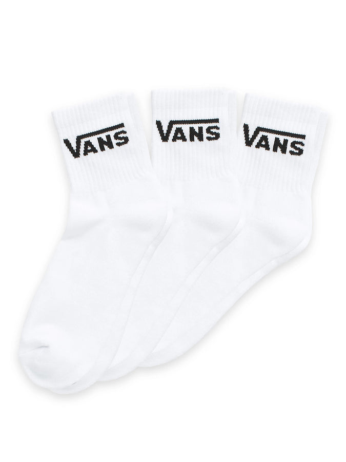 Vans Classic Half 3 Pack Socks | WHITE (WHT)