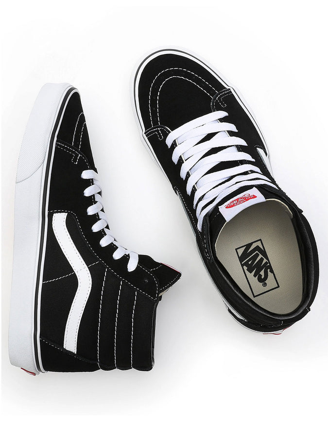 Vans Sk8-Hi Shoes | BLACK/BLACK/WHITE (B8C)