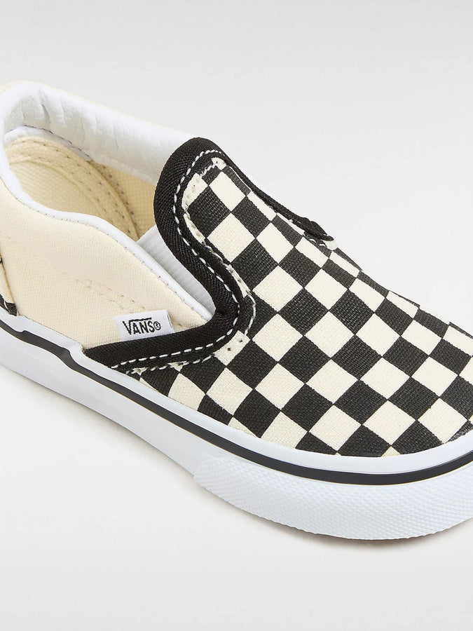 Vans Classic Slip-On Black White Checkerboard/hite Shoes | BLACK WHITE CHECK/WHITE (BWW)