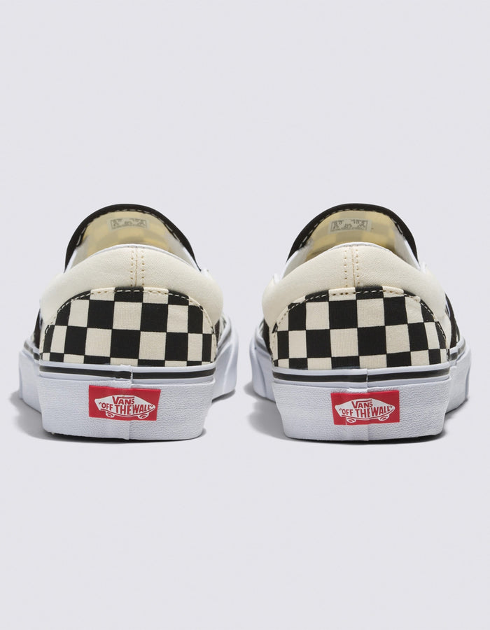 Vans Classic Slip-on Checkerboard Black/White Shoes | BLACK/WHITE (BWW)