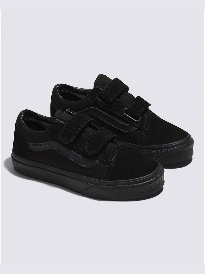 Vans Old Skool V Black/Black Shoes | BLACK/BLACK (ENR)
