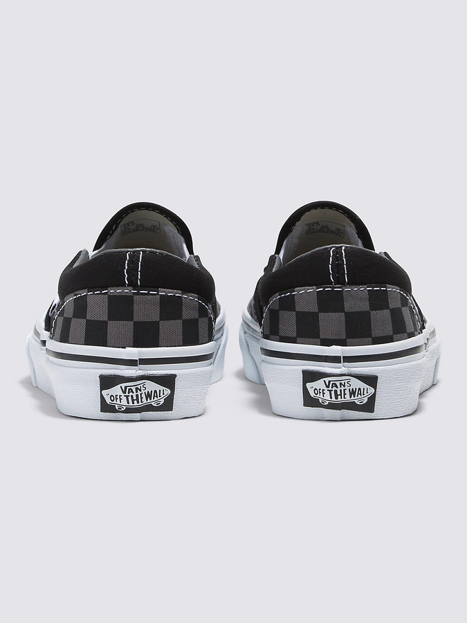 Vans Classic Slip-on Checkerboard Black/Pewter Shoes | BLACK/PEWTER (EO0)