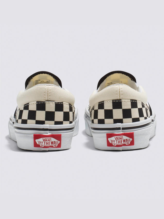Vans Classic Slip-On Shoes | (CHECK) BLACK/WHITE (EO1)