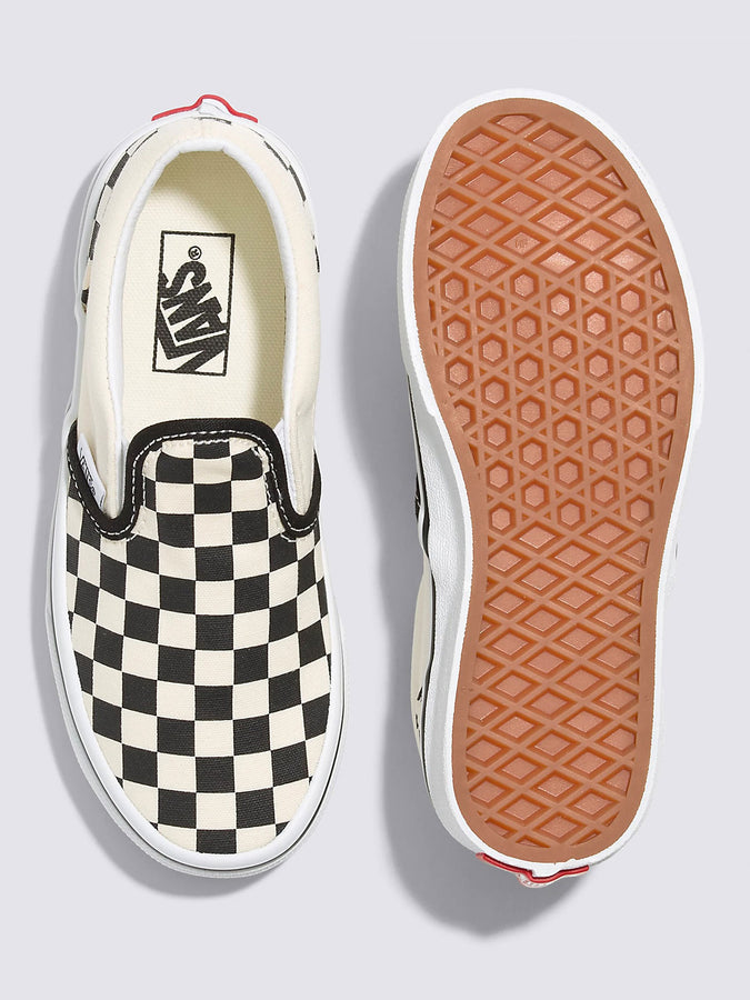 Vans Classic Slip-On Checkerboard Black/White Shoes | CHECKERBOARD BLACK/WHITE (EO1)