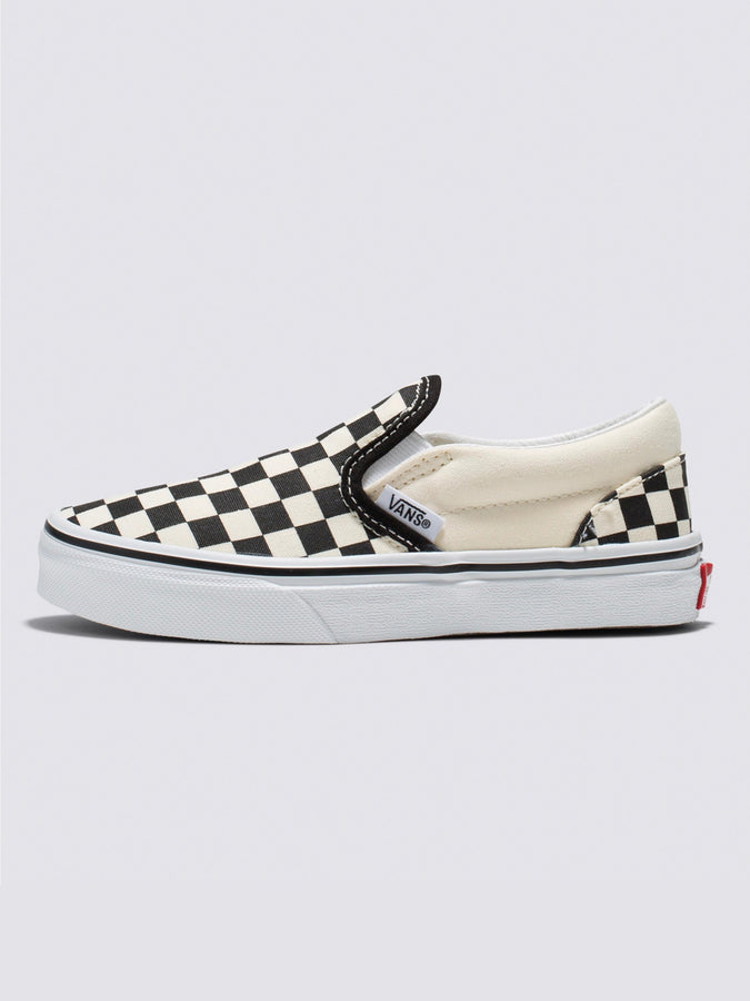 Vans Classic Slip-On Shoes | (CHECK) BLACK/WHITE (EO1)