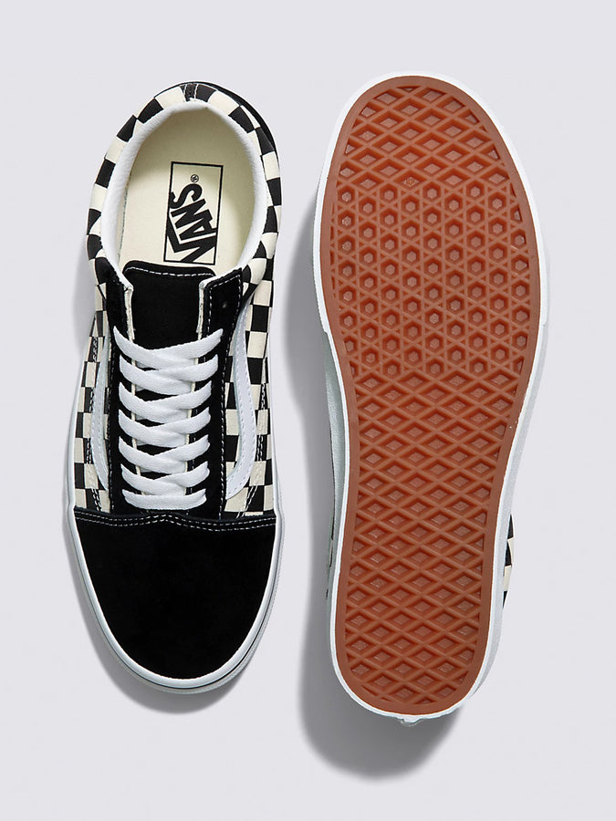 Vans Old Skool Primary Check Black/White Shoes | (PRICHECK) BLK/WHT (P0S)